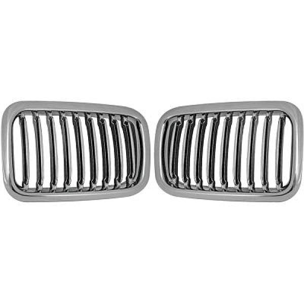 BMW 3-Serie E36 91-96 Krom/Svart Sportgrill DIEDERICHS i gruppen Välj bilmodell / BMW / 3-serie (E36) 1990-2000 / Styling / Grill hos DDESIGN AB (1213240)