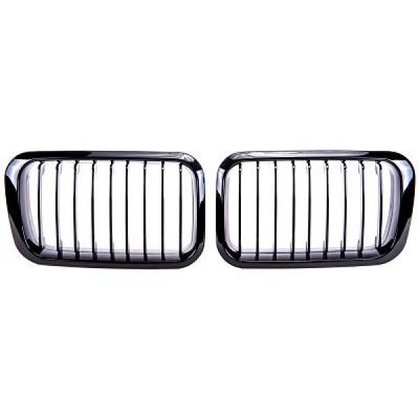 BMW 3-Serie E36 91-96 Enkelribbad Blanksvart Sportgrill Performance-Look DIEDERICHS i gruppen Välj bilmodell / BMW / 3-serie (E36) 1990-2000 / Styling / Grill hos DDESIGN AB (1213440)