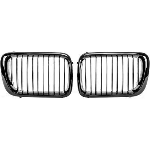 BMW 3-Serie E36 96-99 Enkelribbad Blanksvart Sportgrill Performance-Look DIEDERICHS i gruppen Välj bilmodell / BMW / 3-serie (E36) 1990-2000 / Styling / Grill hos DDESIGN AB (1213641)