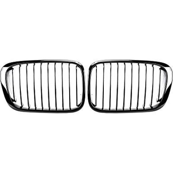 BMW 3-Serie E46 Sedan 98-01 Enkelribbad Blanksvart Sportgrill Performance-Look DIEDERICHS i gruppen Välj bilmodell / BMW / 3-serie (E46) 1998-2005 / Styling / Grill hos DDESIGN AB (1214641)