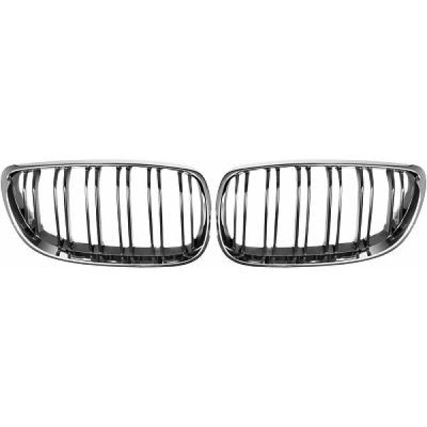 BMW 3-Serie E92/E93 06-10 Dubbelribbad Krom/Svart Sportgrill / Njurar Performance-Look DIEDERICHS i gruppen Välj bilmodell / BMW / 3-serie (E92-E93) 05-12 / Styling / Grill hos DDESIGN AB (1216743)