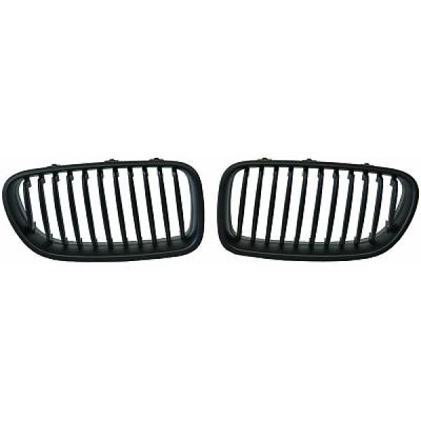 BMW 5-Serie F10/F11 10-13 Enkelribbad Mattsvart Sportgrill / Njurar DIEDERICHS i gruppen Välj bilmodell / BMW / 5-serie (F07-F10-F11) 11-17 / Styling / Grill hos DDESIGN AB (1225340)