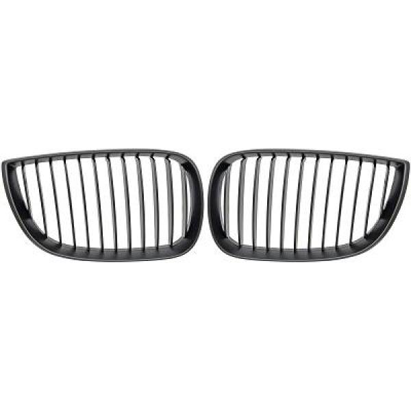 BMW 1-Serie E87 04-07 Enkelribbad Mattsvart Sportgrill / Njurar DIEDERICHS i gruppen Välj bilmodell / BMW / 1-serie (E81-E87) 2004-2013 / Styling hos DDESIGN AB (1280240)