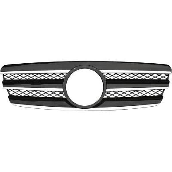 MERCEDES E-Class W211 02-06 Ribbad Svart/Krom Sportgrill CL-Look DIEDERICHS i gruppen Välj bilmodell / Mercedes Benz / E-Class 02-09 (W211) / Styling hos DDESIGN AB (1615240)