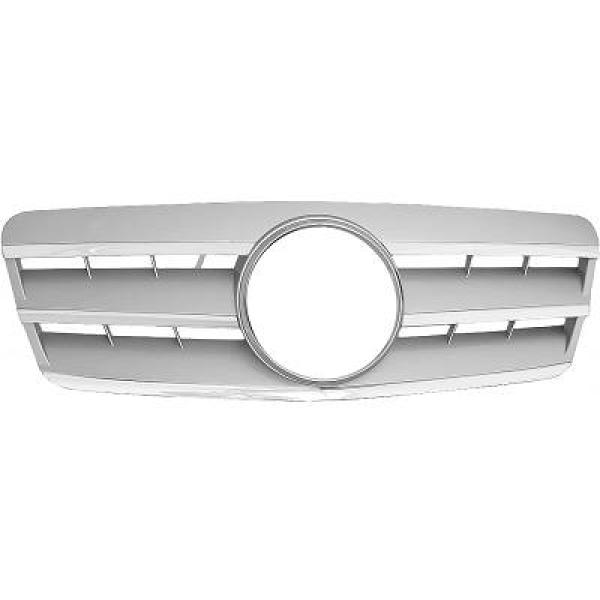 MERCEDES CLK-Class W208 97-02 Silver/Krom Sportgrill CL-Look DIEDERICHS i gruppen Välj bilmodell / Mercedes Benz / CLK-Class 97-03 (W208) / Exterior hos DDESIGN AB (1625340)