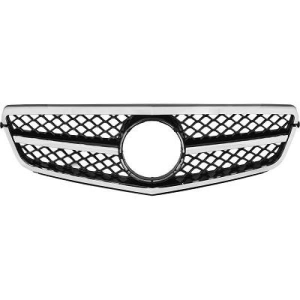 MERCEDES C-Class W204 11-14 Krom/Svart Sportgrill Utan Emblem DIEDERICHS i gruppen Välj bilmodell / Mercedes Benz / C-Class 07-15 (W204) / Styling hos DDESIGN AB (1672740)