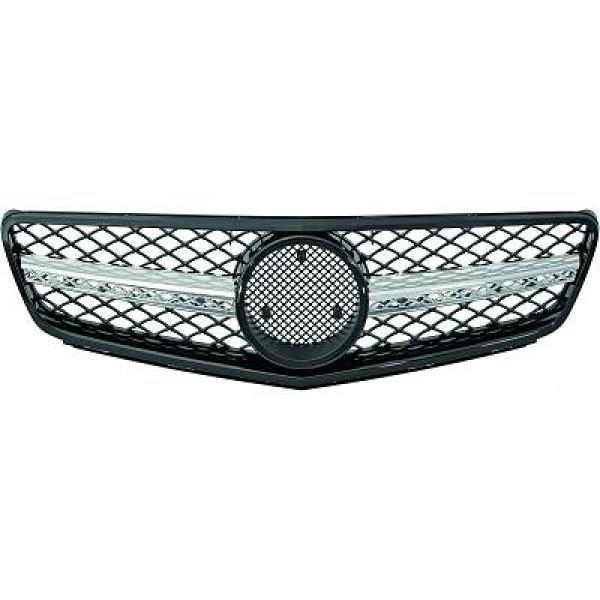 MERCEDES C-Class W204 11-14 Svart/Krom Sportgrill Utan Emblem DIEDERICHS i gruppen Välj bilmodell / Mercedes Benz / C-Class 07-15 (W204) / Styling hos DDESIGN AB (1672741)