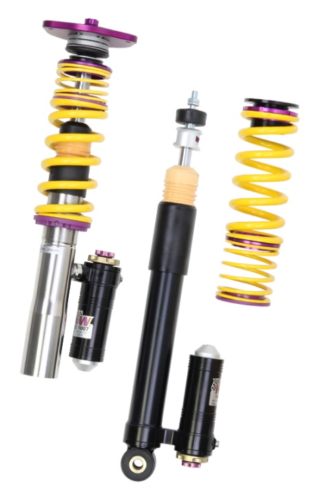 39710250-12244 A3 (8P) Inkl. Sportback 2WD Ø 55mm Fjäderben Fram (Med elektroniska dämpare) 03/03- Coiloverkit KW Suspension Clubsport 3-Way