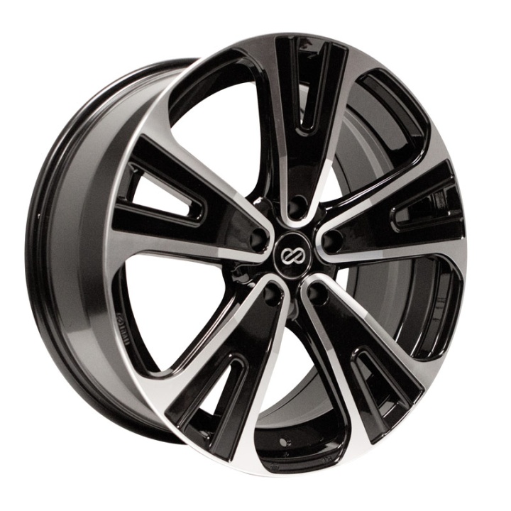 475-880-7350BKM ENKEI SVX, 18x8, 50, 5x127, 71.6, Svart / Polerad