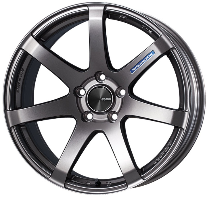 490-785-6555DS ENKEI PF07, 17x8.5, 55, 5x114.3, 75, Mörk Silver