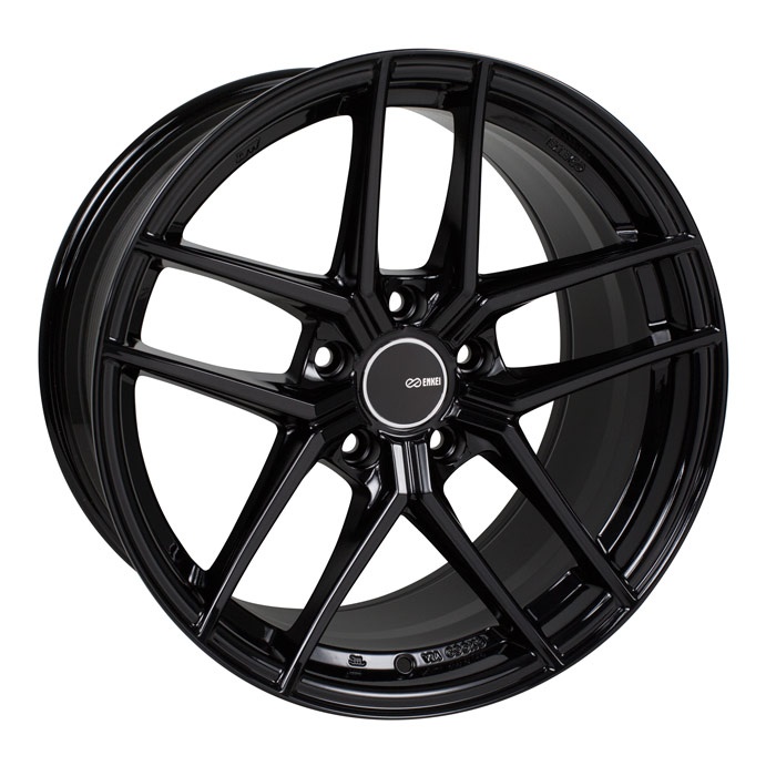 498-995-6515BK Enkei TY5, 19x9.5, 15mm, 5x114.3, 72.6mm, Black