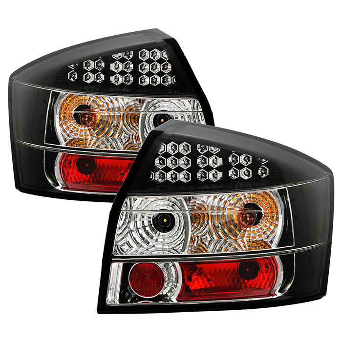 ALT-YD-AA402-LED-BK Audi A4 02-05 LED Bakljus - Svarta Spyder Auto