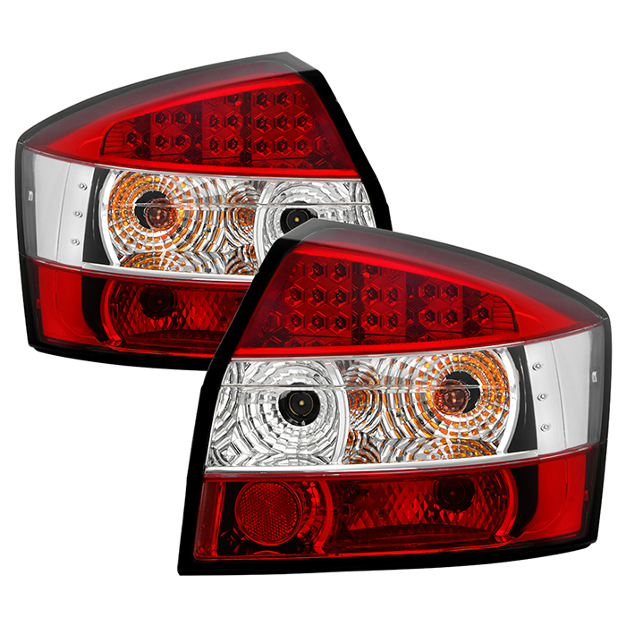 ALT-YD-AA402-LED-RC Audi A4 02-05 LED Bakljus - Röda Klara Spyder Auto