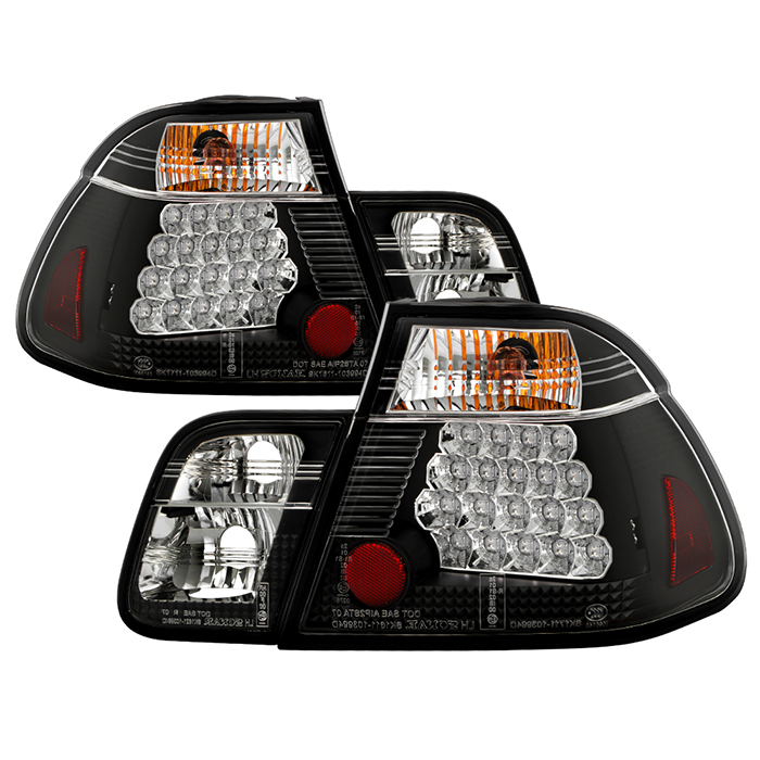 ALT-YD-BE4699-4D-LED-BK BMW E46 99-01 4Dr LED Bakljus - Svarta Spyder Auto