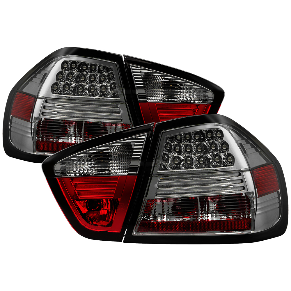 ALT-YD-BE9006-LED-SM BMW E90 06-08 4Dr LED Bakljus - Röktonade Spyder Auto