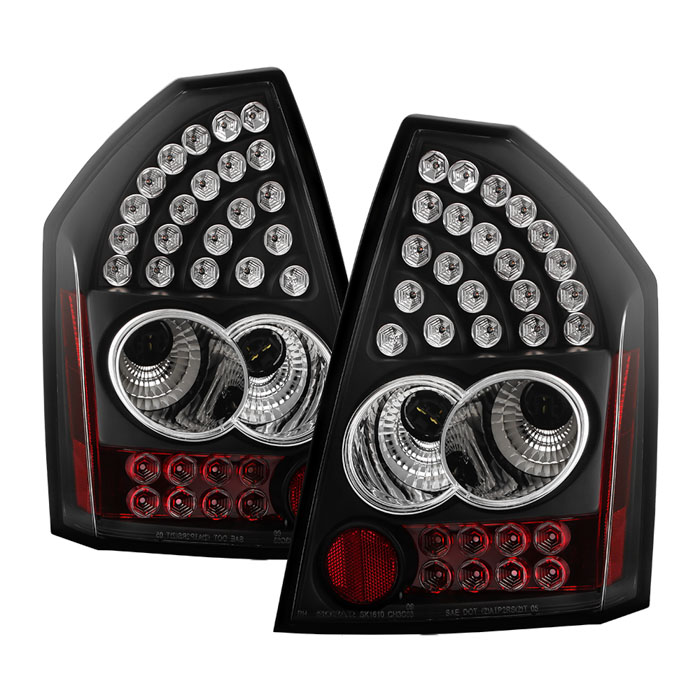 ALT-YD-C305-LED-BK Chrysler 300C 05-07 LED Bakljus - Svarta Spyder Auto