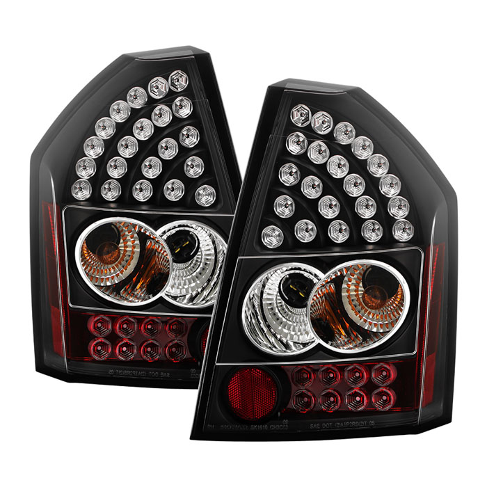 ALT-YD-C308-LED-BK Chrysler 300C 08-10 LED Bakljus - Svarta Spyder Auto