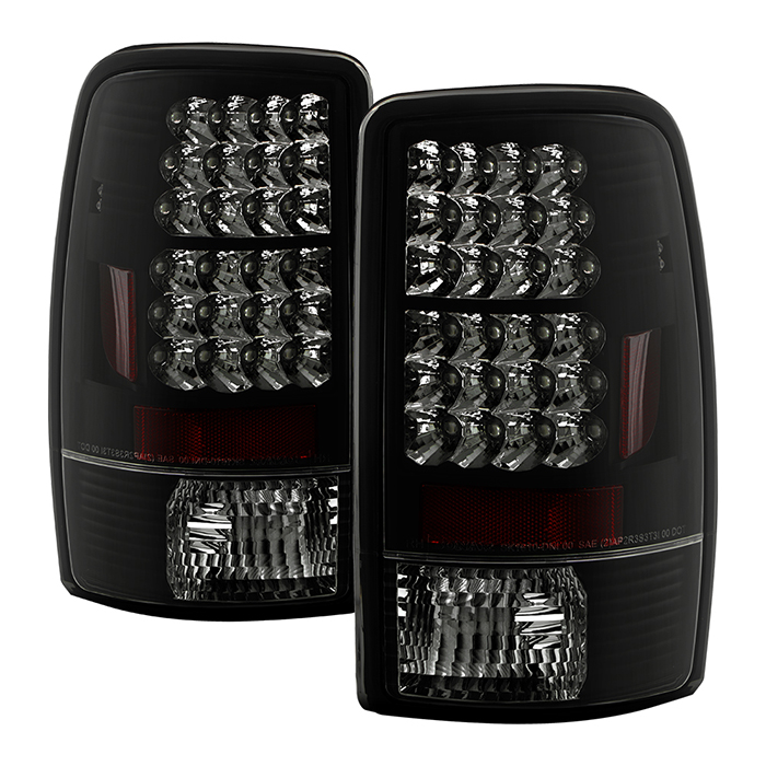 ALT-YD-CD00-LED-BSM Chevy Suburban/Tahoe 1500/2500 00-06 / Yukon/Yukon XL 00-06 / Yukon Denali/Denali XL 01-06 LED Bakljus - Svarta Röktonade Spyder A