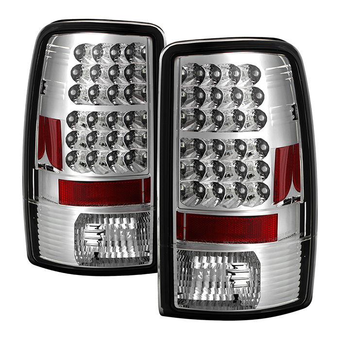 ALT-YD-CD00-LED-C Chevy Suburban/Tahoe 1500/2500 00-06 / Yukon/Yukon XL 00-06 / Yukon Denali/Denali XL 01-06 LED Bakljus - Krom Spyder Auto