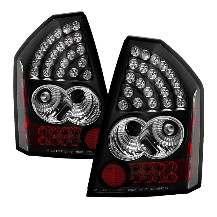 ALT-YD-CHR305-LED-BK Chrysler 300 05-07 LED Bakljus - Svarta Spyder Auto