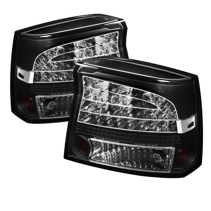 ALT-YD-DCH09-LED-BK Dodge Charger 09-10 LED Bakljus - Svarta Spyder Auto