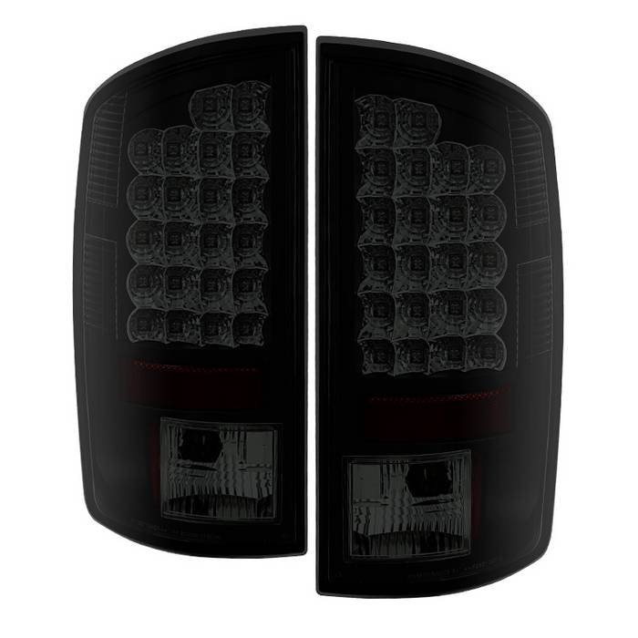 ALT-YD-DRAM02-LED-BSM Dodge Ram 02-06 1500 / Ram 2500/3500 03-06 LED Tail Light - Svarta Röktonade Spyder Auto