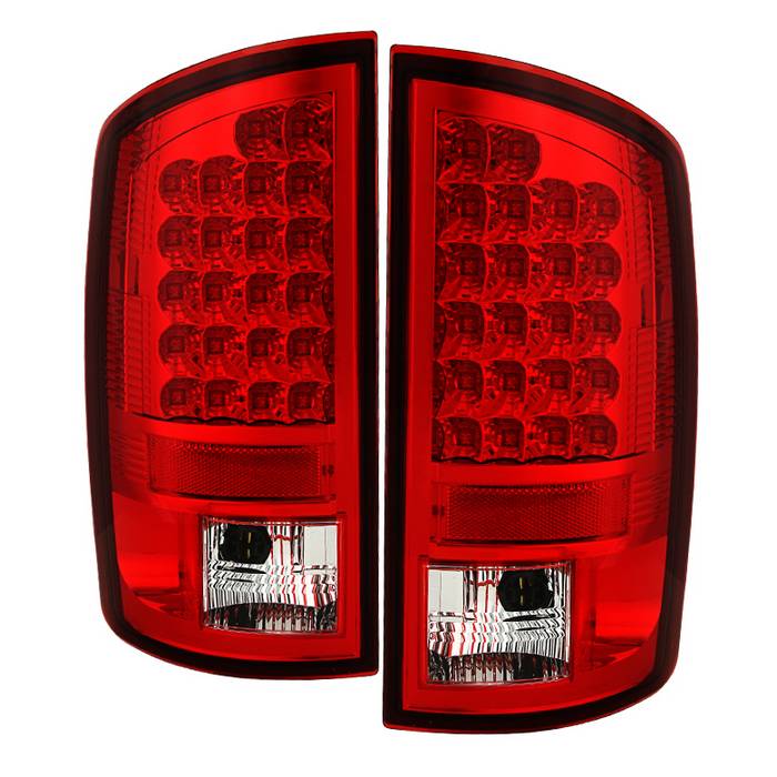 ALT-YD-DRAM02-LED-RC Dodge Ram 02-06 1500 / Ram 2500/3500 03-06 LED Tail Light - Röda Klara Spyder Auto