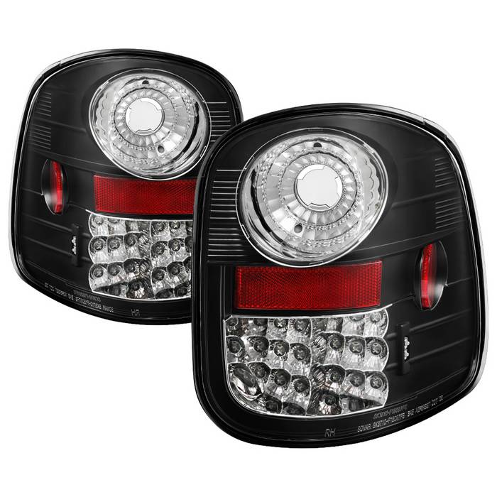 ALT-YD-FF15097FS-LED-BK Ford F150 Flareside 97-03 LED Bakljus - Svarta Spyder Auto