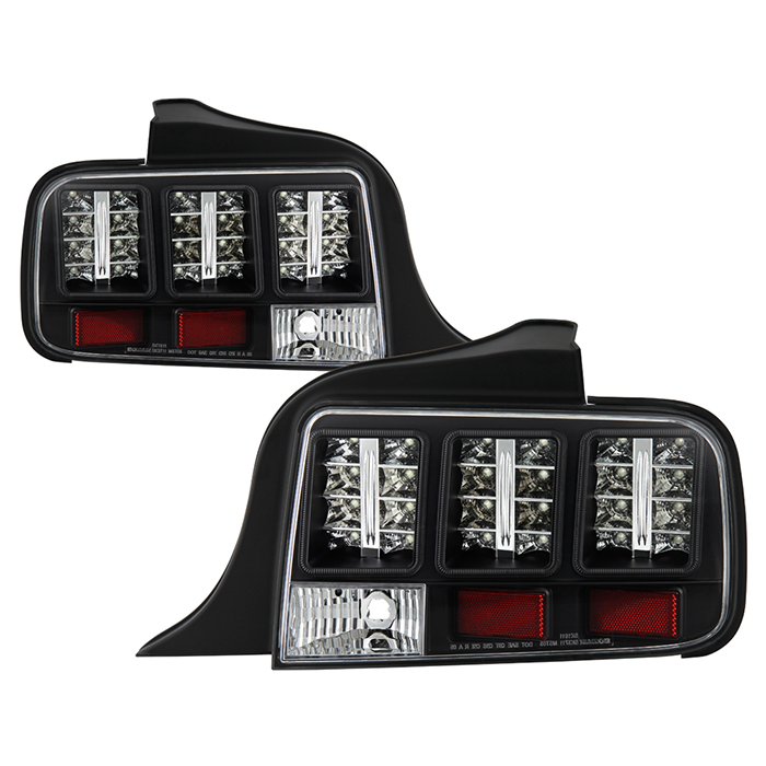 ALT-YD-FM05-LED-BK Ford Mustang 05-09 LED Bakljus - Svarta Spyder Auto