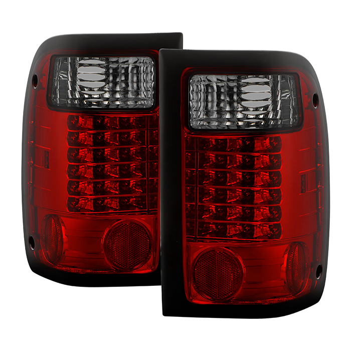 ALT-YD-FR98-LED-RS Ford Ranger 01-05 LED Bakljus - Röda Röktonade Spyder Auto