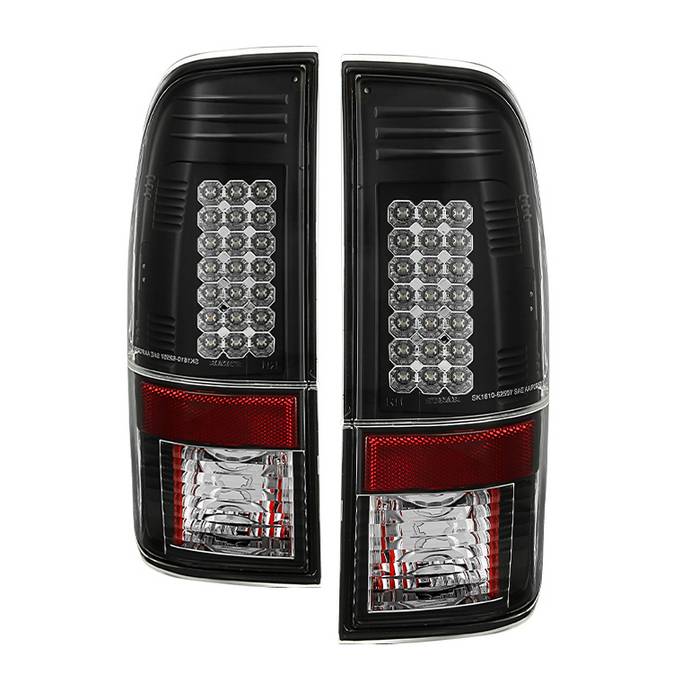 ALT-YD-FS07-LED-BK Ford Super Duty 08-15 LED Bakljus - Svarta Spyder Auto