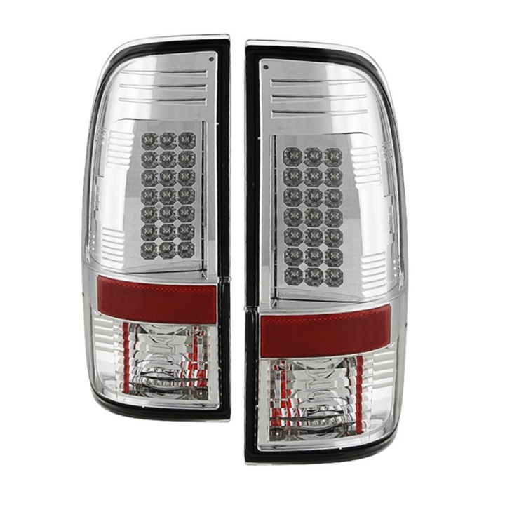 ALT-YD-FS07-LED-C Ford Super Duty 08-15 LED Bakljus - Krom Spyder Auto