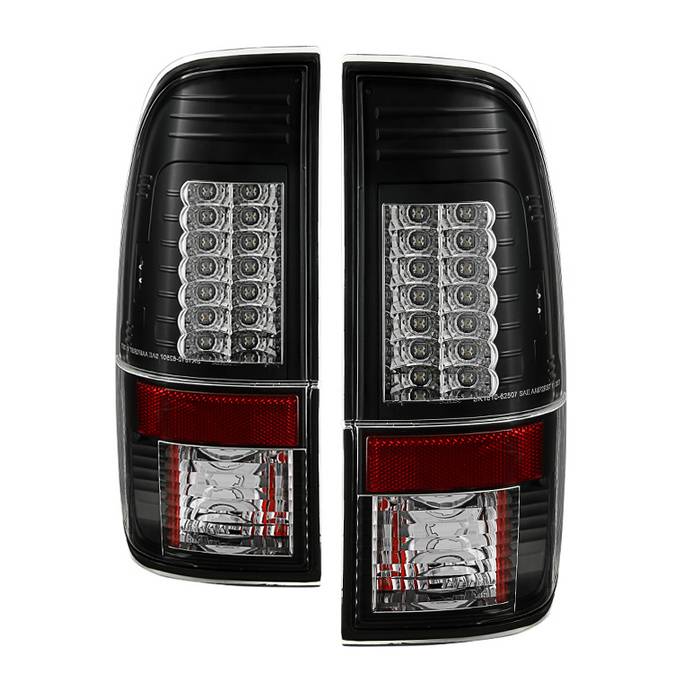 ALT-YD-FS07-LED-G2-BK Ford Super Duty 08-15 Version 2 LED Bakljus - Svarta Spyder Auto