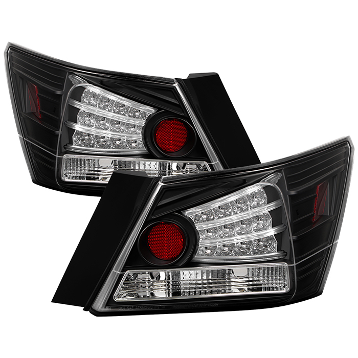 ALT-YD-HA08-4D-LED-BK Honda Accord 08-12 4DR LED Bakljus - Svarta Spyder Auto