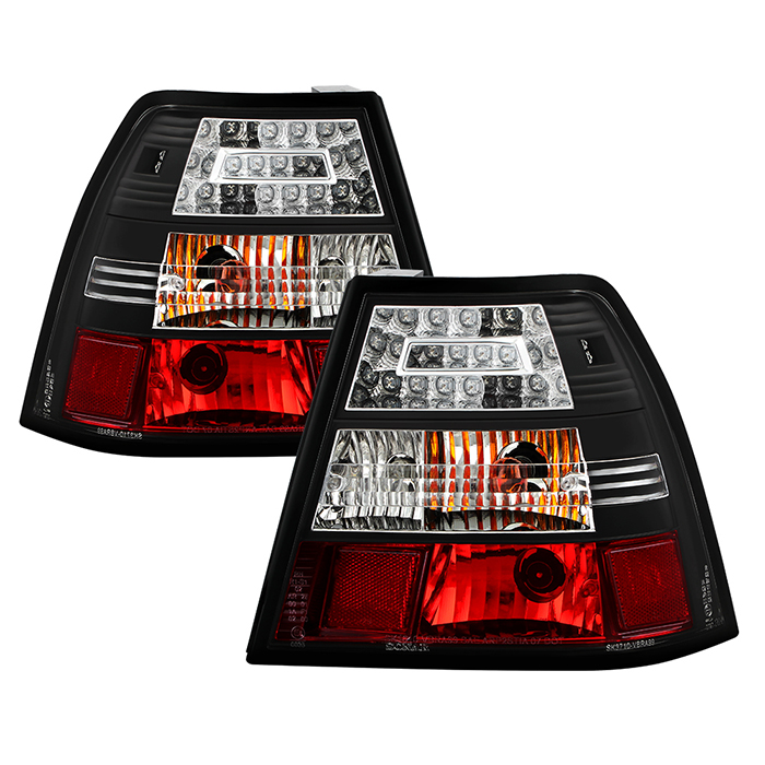 ALT-YD-VJ99-LED-BK Volkswagen Jetta 99-04 LED Bakljus - Svarta Spyder Auto