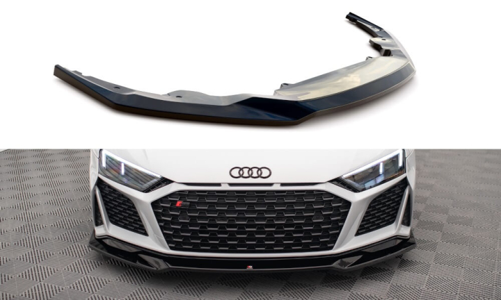 Audi R8 Mk2 Facelift 2018-2023 Frontsplitter V.3 Maxton Design  i gruppen Välj bilmodell / Audi / R8 2006+ / Styling hos DDESIGN AB (AU-R8-2F-FD4-FD4R)