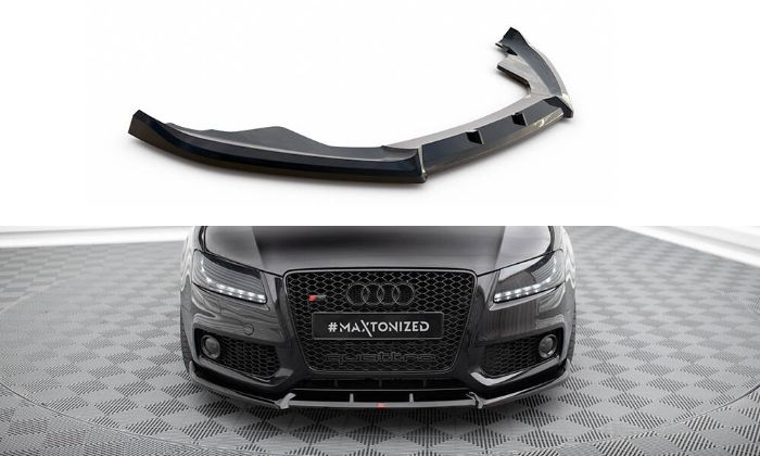 Audi S5 / A5 S-Line 8T 2007-2011 Frontläpp / Frontsplitter V.2 Maxton Design i gruppen Välj bilmodell / Audi / A5 - S5 - RS5 (8T/8F) 2008-2016 / Styling hos DDESIGN AB (AU-S5-1-FD1G)