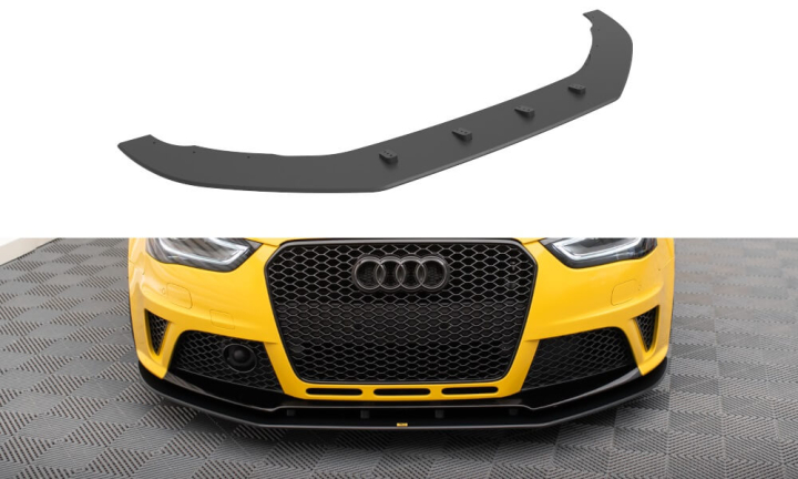 Audi RS4 B8 2012-2015 Street Pro Frontsplitter V.1 Maxton Design  i gruppen Välj bilmodell / Audi / A4 - S4 - RS4 (B8) 2007-2014 / Styling / Front hos DDESIGN AB (AURS4B8CNC-FD1)