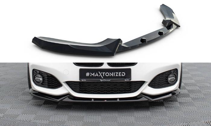 BMW 1-Serie F20/F21 M-Sport LCI 2015-2019 Frontsplitter V.5 Maxton Design i gruppen Välj bilmodell / BMW / 1-serie 2-serie (F20-F23) 2011-2019 / Styling / Frontläppar hos DDESIGN AB (BM-1-F20F-M-FD5G)