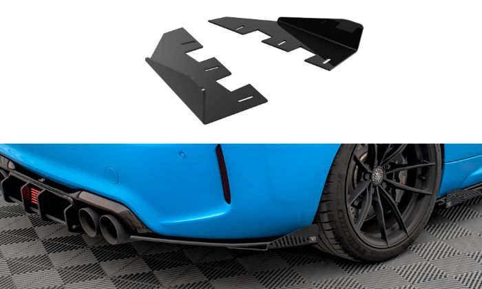 BMW M2 F87 2016-2020 Add-On Till Racing Bak Sido Splitters Maxton Design i gruppen Välj bilmodell / BMW / M2 2-serie (F87) 2015+ / Styling hos DDESIGN AB (BM287MCOMPCNC-RSF1G)