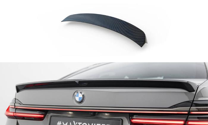 BMW 7 M-Sport G11 LCI / Facelift 2019-2022 Kolfibervinge / Vingextension Spoiler Maxton Design i gruppen Välj bilmodell / BMW / 7-Serie (G11-G12) 15+ hos DDESIGN AB (CF-BM-7-11F-MPACK-H1-245P)