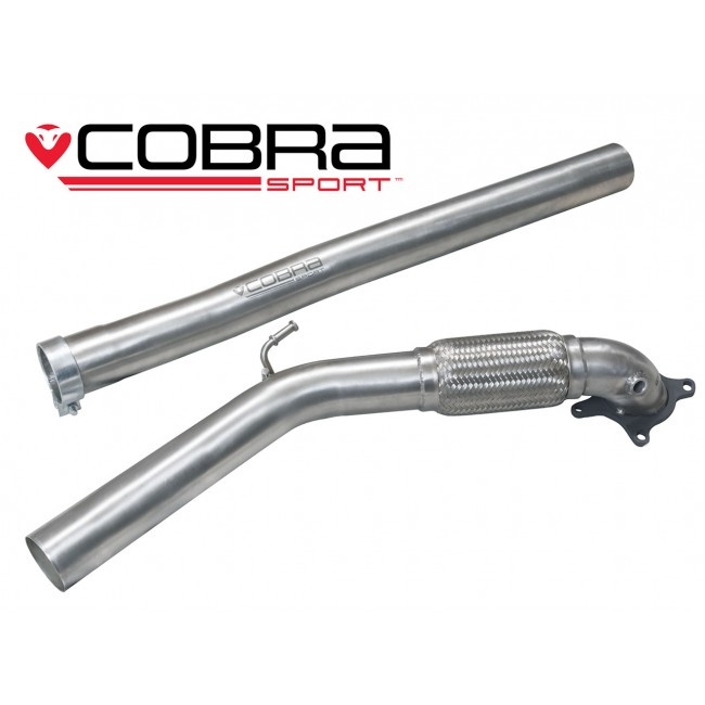 COBRA-AU44 Audi A3 (8P) 2.0 TFSI Quattro (3-dörrars) 04-12 Frontpipe & De-Cat Cobra Sport