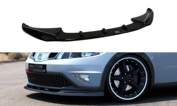 Honda Civic MK8 (Facelift) 2009-2011 Frontläpp / Frontsplitter Maxton Design i gruppen Välj bilmodell / Honda / Civic FA-FD-FG-FK-FN 06-11 / Styling / Frontläppar hos DDESIGN AB (HO-CI-8F-FD1G)