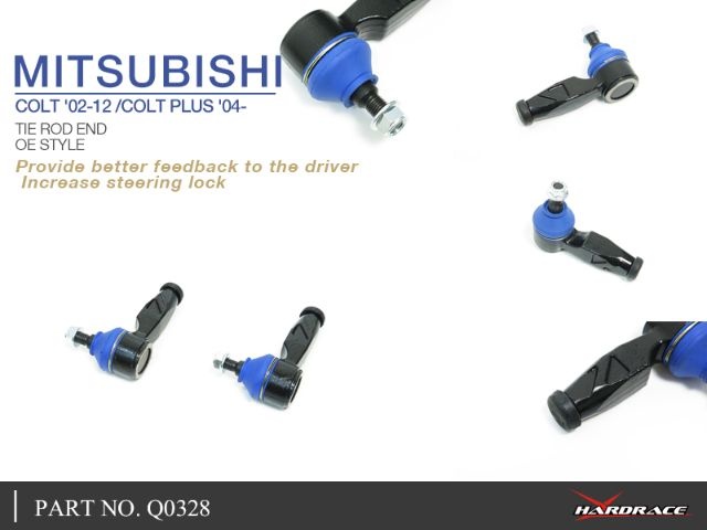 HR-Q0328 Mitsubishi Colt 02-12 / Colt PLUS 04- Yttre Styrled (OE STYLE) - 2Delar/Set Hardrace