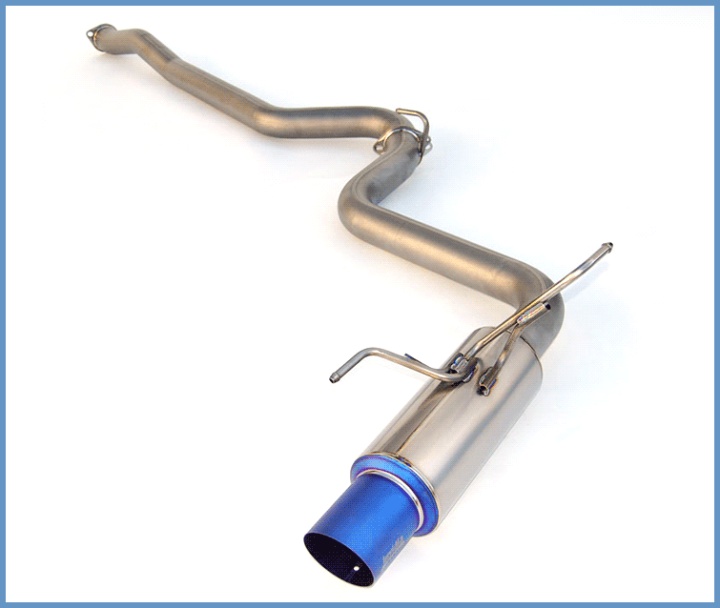 HS08SW4TRG Subaru WRX/STI 4-DR 08-14 Full Titanium Catback System Invidia