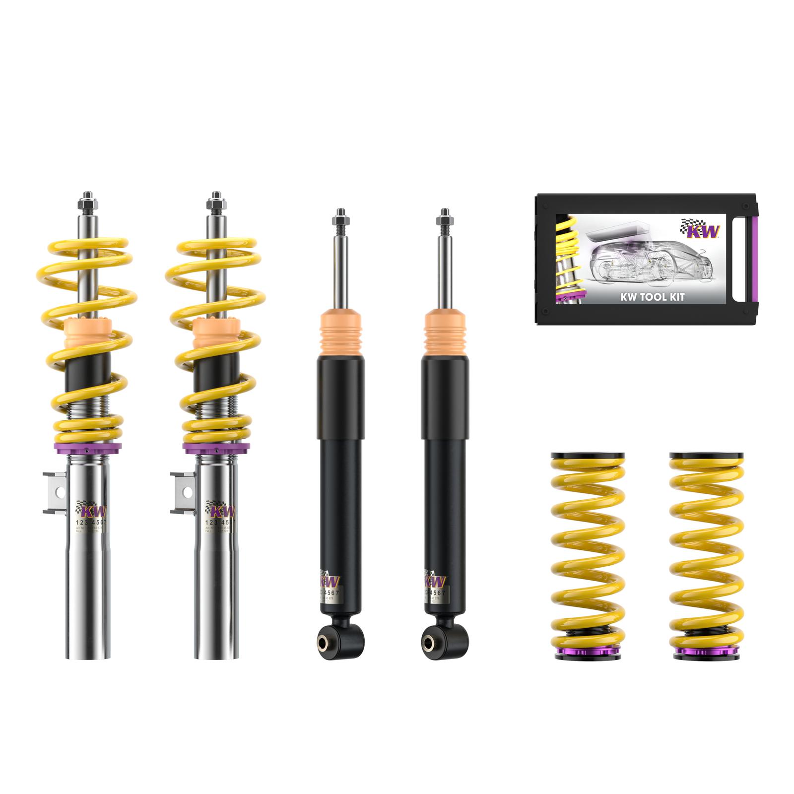 10210002 Coilovers Inox V1 KW Suspension i gruppen Välj bilmodell / Audi / 80 - 90 - 100 1966-1997 / Chassi / Fjädring hos DDESIGN (KW-10210002)