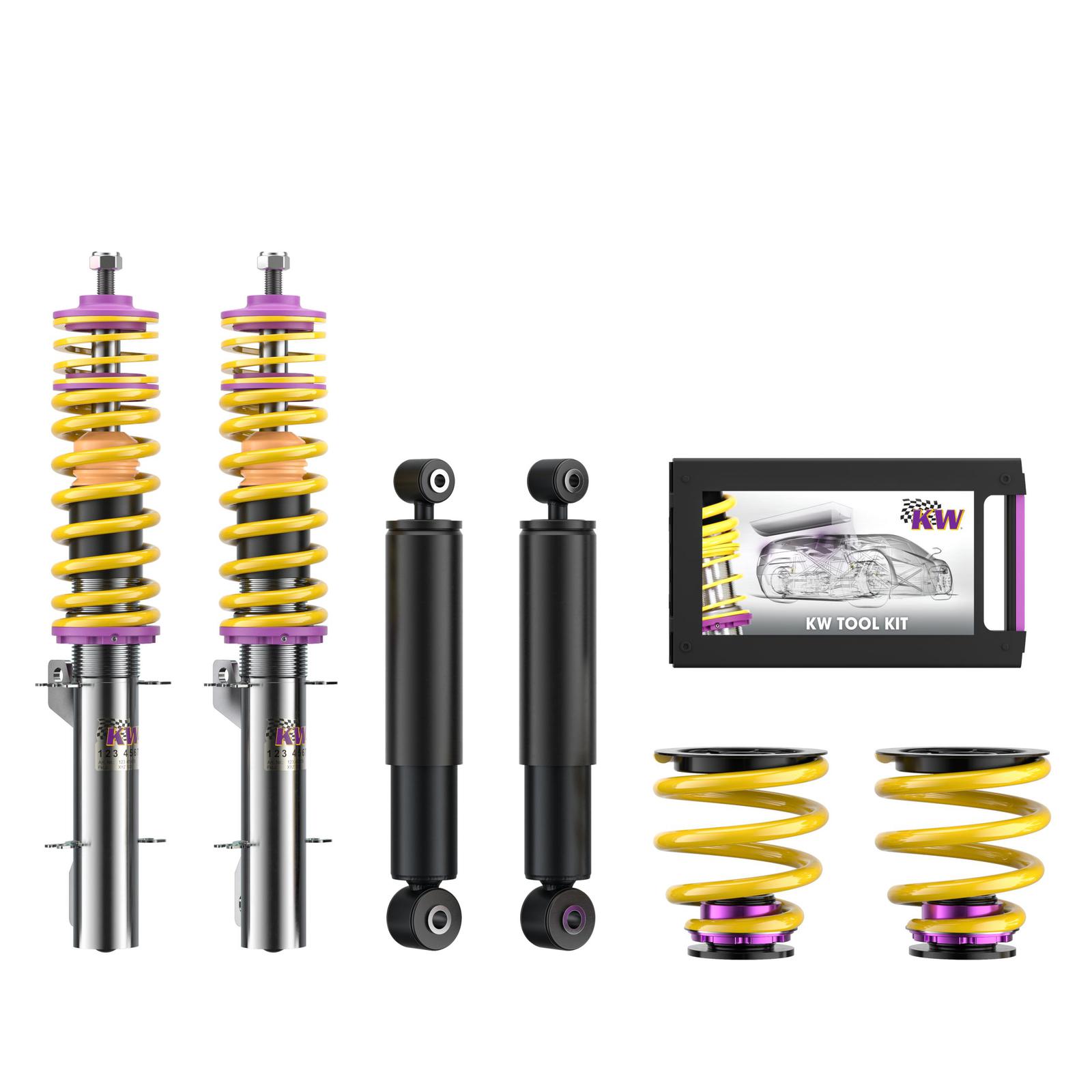 10210041 Coilovers Inox V1 KW Suspension i gruppen Välj bilmodell / Audi / TT (8N) 1998-2006 / Chassi for TT (8N) 1998-2006 / Coilovers hos DDESIGN (KW-10210041)