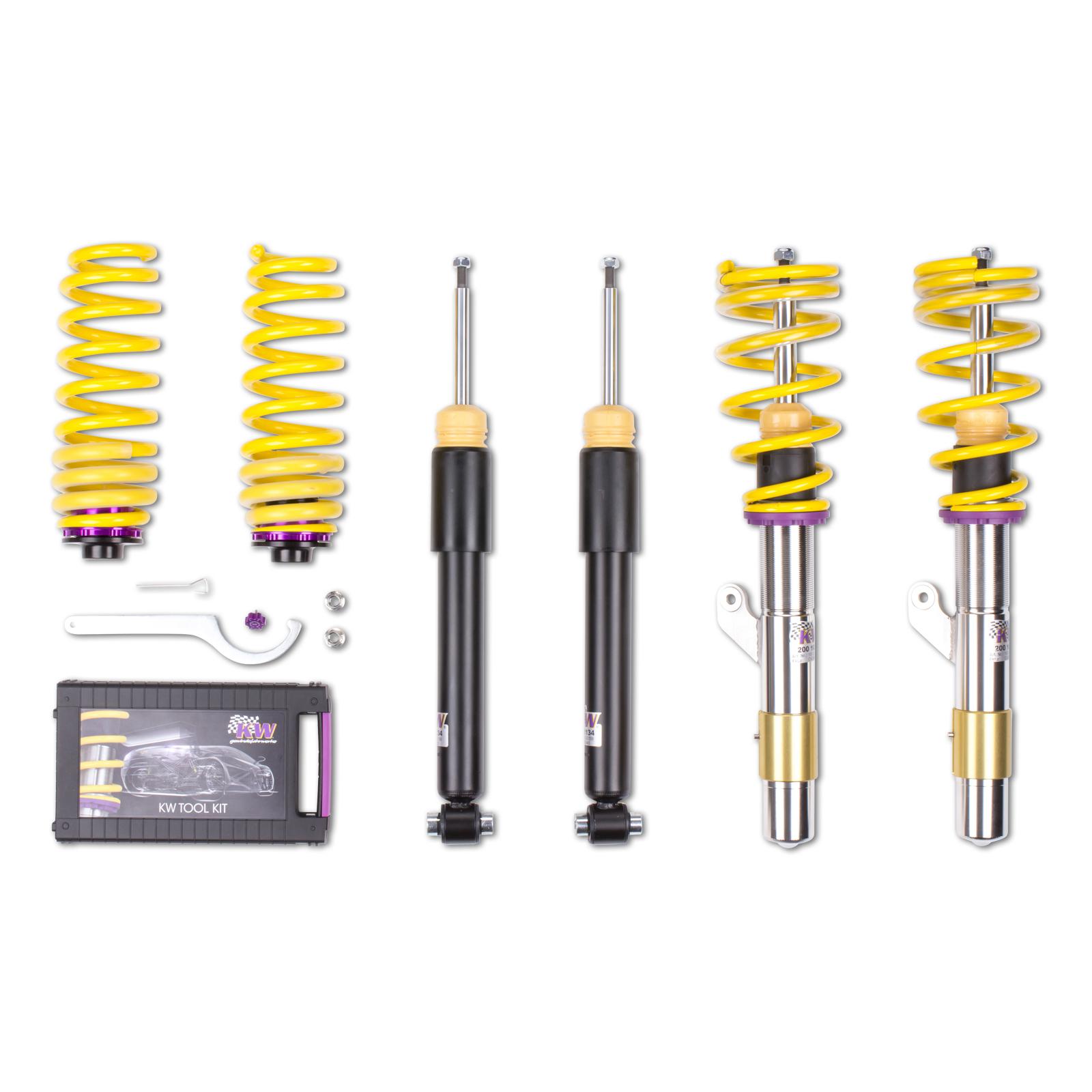 1022000D Coilovers Inox V1 KW Suspension i gruppen Välj bilmodell / BMW / 3-serie-4-serie (F30-F36) 11-19 / Chassi / Fjädring (F32) hos DDESIGN (KW-1022000D)