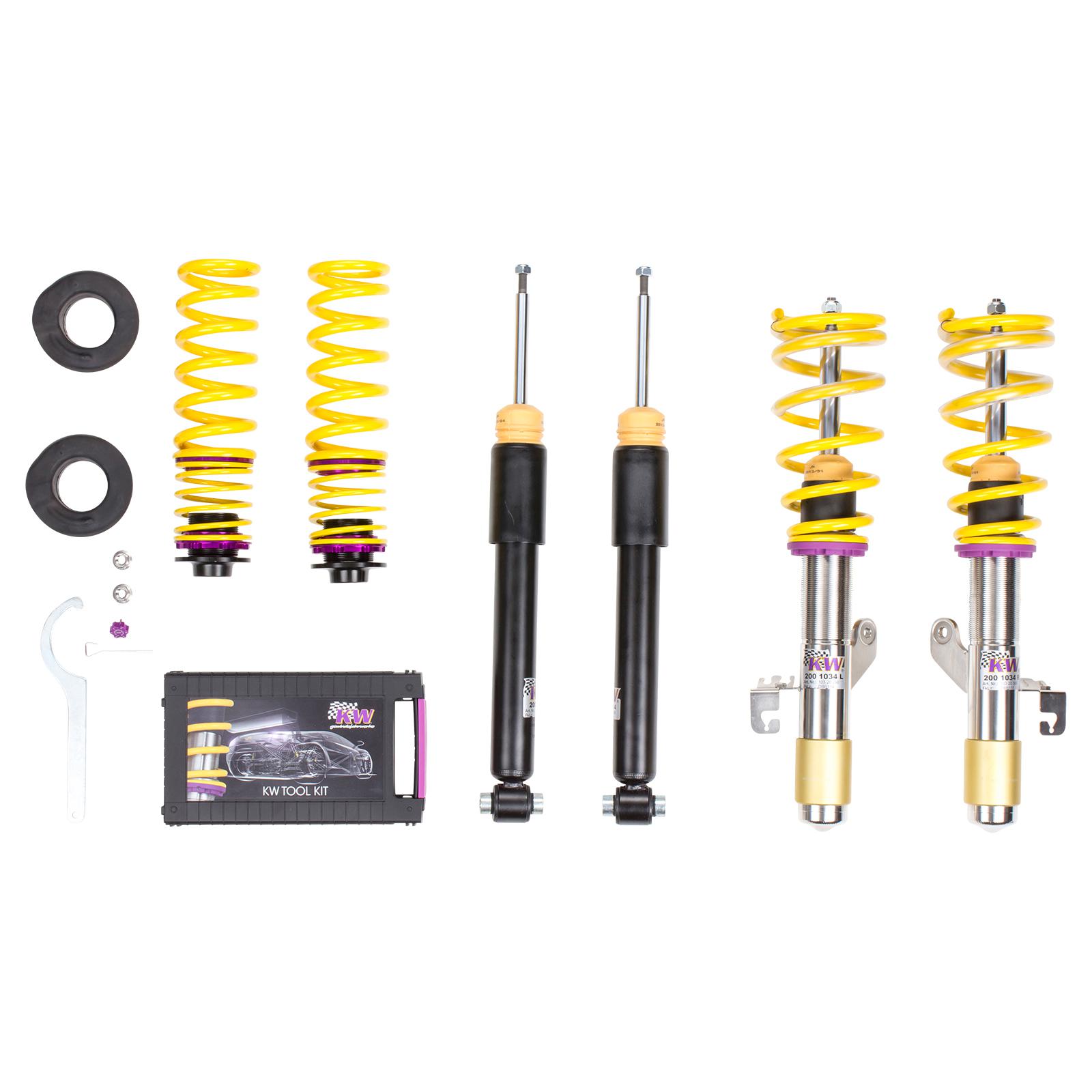 1022000R Coilovers Inox V1 KW Suspension i gruppen Välj bilmodell / BMW / 3-serie-4-serie (F30-F36) 11-19 / Chassi / Fjädring (F32) hos DDESIGN (KW-1022000R)