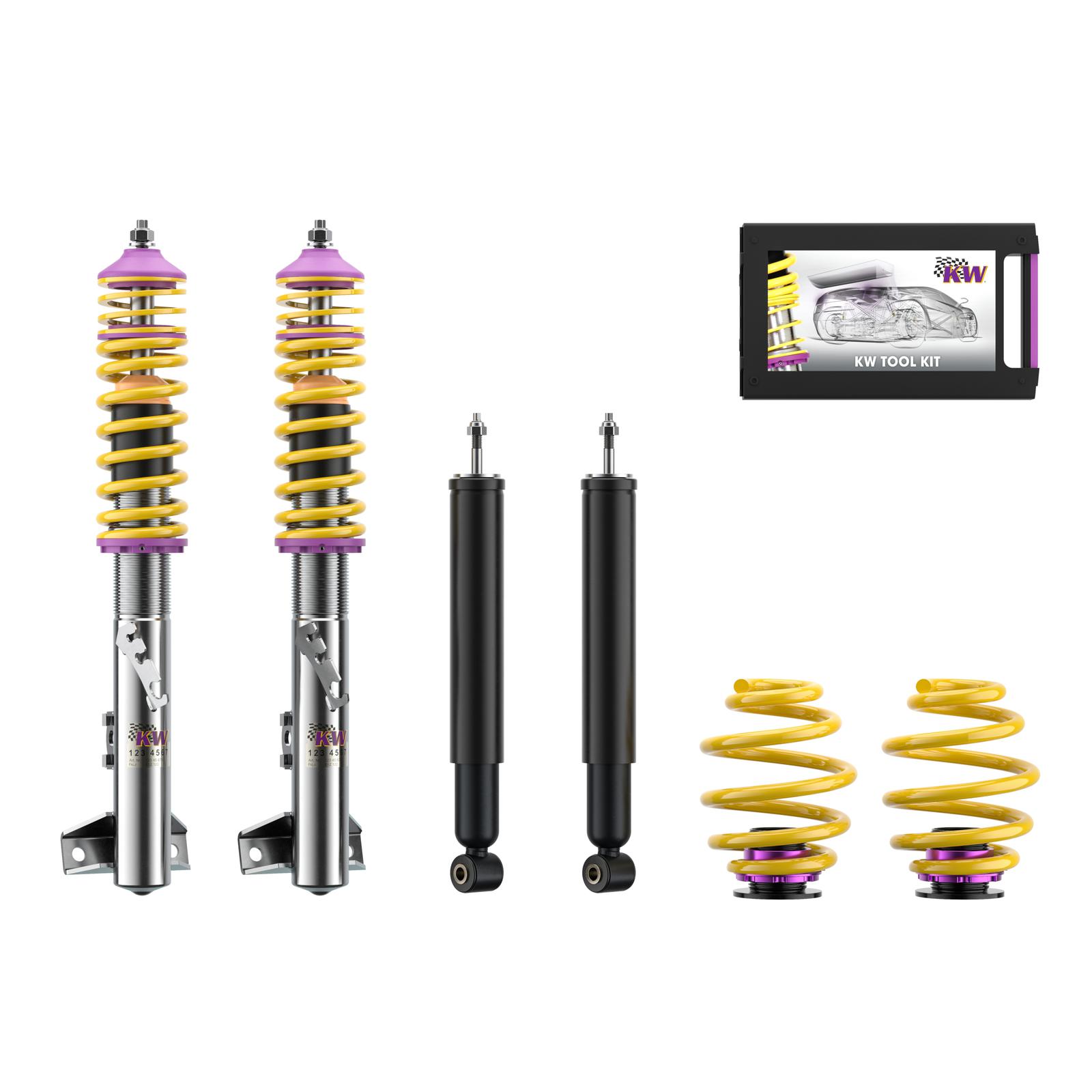 10220013 Coilovers Inox V1 KW Suspension i gruppen Välj bilmodell / BMW / 3-serie (E36) 1990-2000 / Chassi / Coilovers & Luftfjädring hos DDESIGN (KW-10220013)